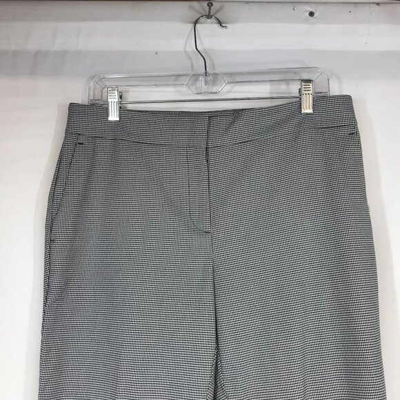 ANN TAYLOR - WOMEN'S 6 -BLACK/WHITE CHECK DRESS SLACK PANTS - Picture 2 of 8